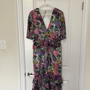 Floral V-Neck Dress